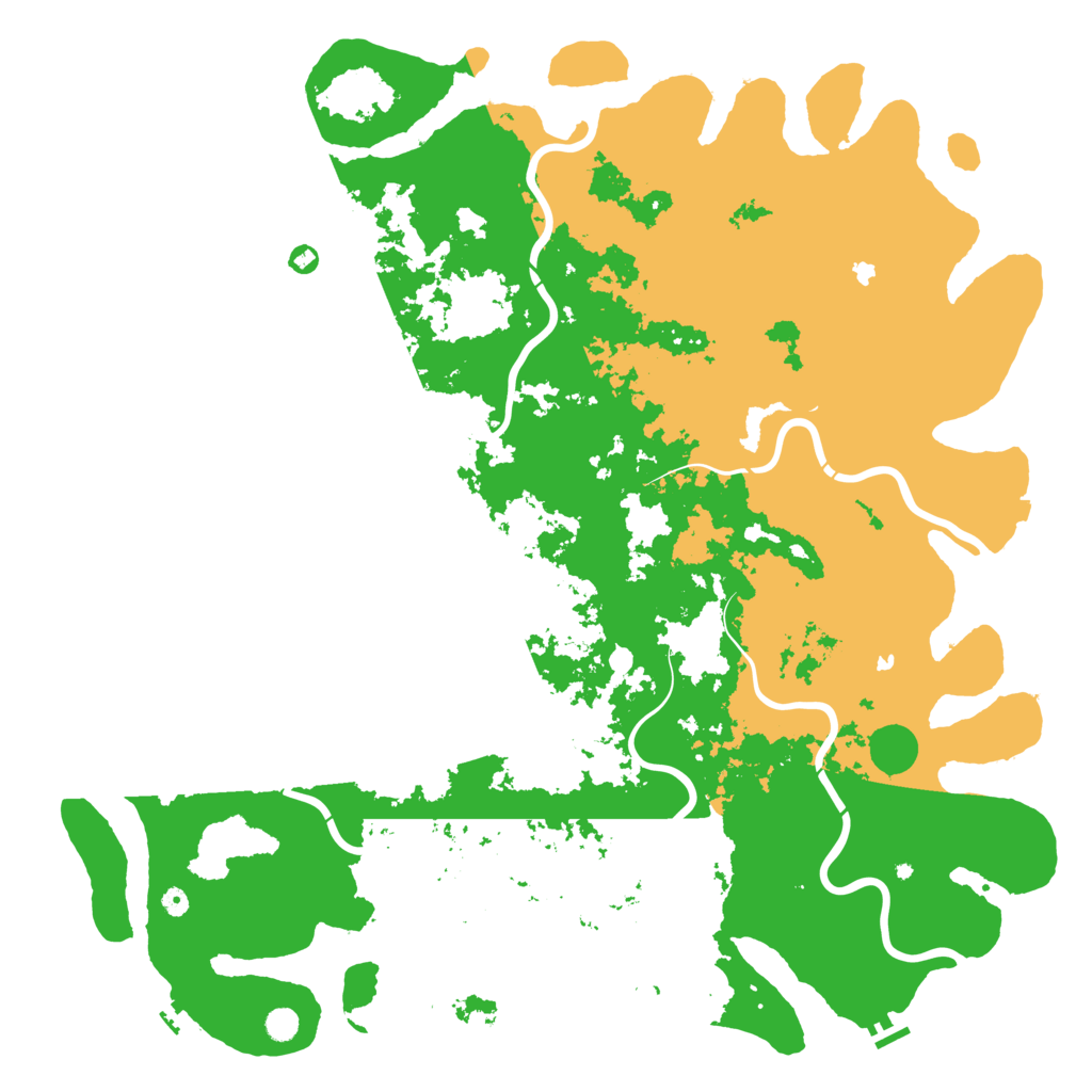 Biome Rust Map: Procedural Map, Size: 6000, Seed: 886436