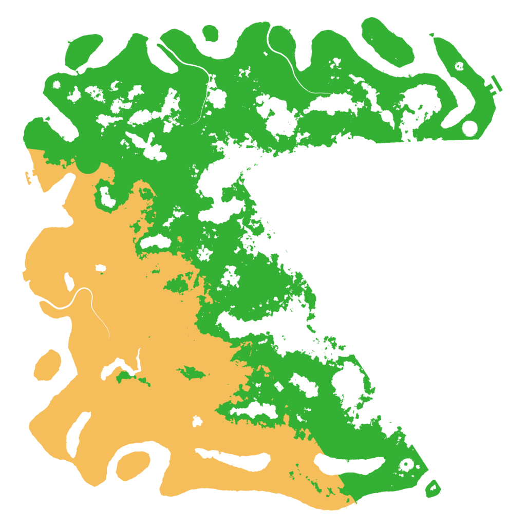 Biome Rust Map: Procedural Map, Size: 6000, Seed: 663527744