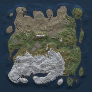 Thumbnail Rust Map: Procedural Map, Size: 4000, Seed: 1757718010, 18 Monuments