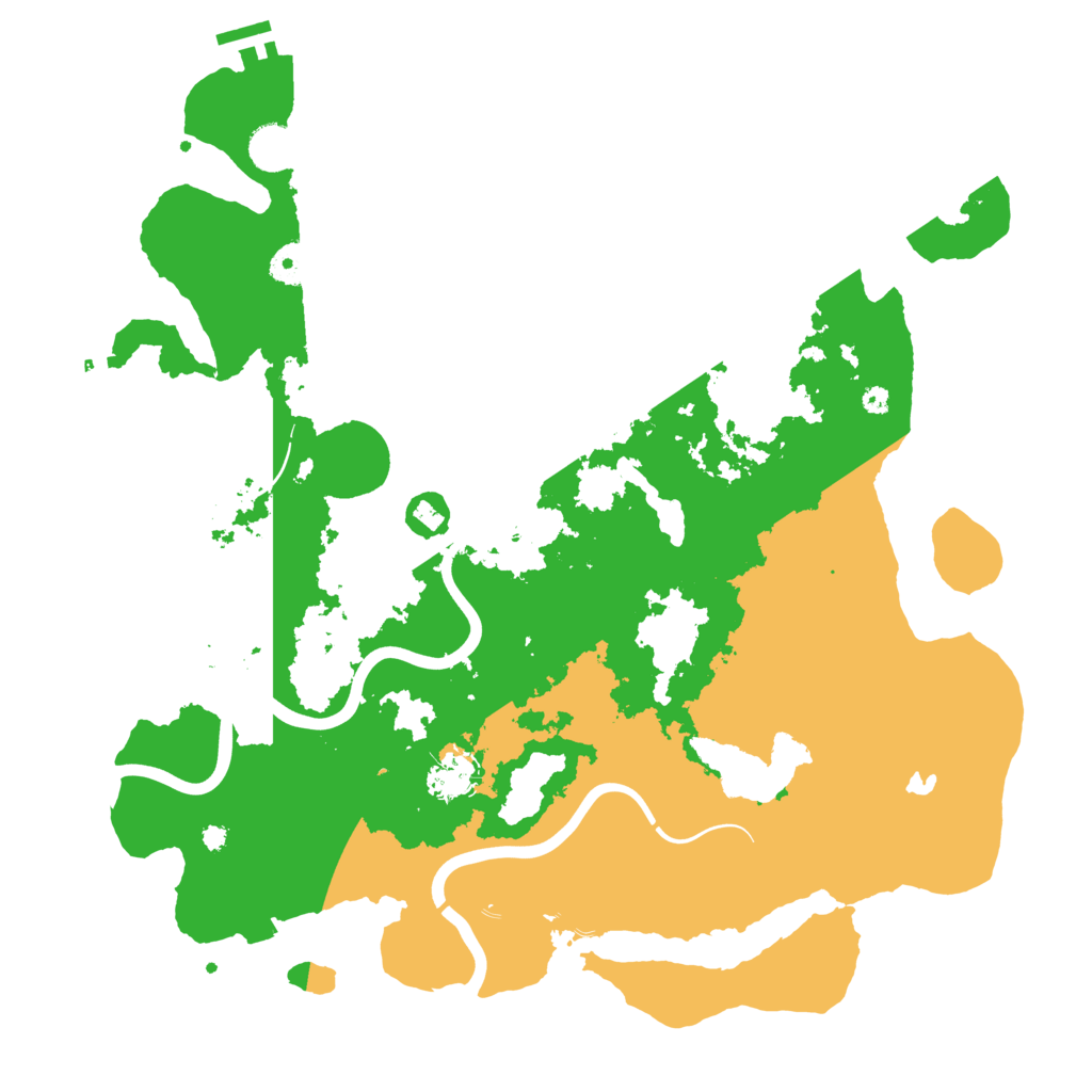 Biome Rust Map: Procedural Map, Size: 4000, Seed: 13214345