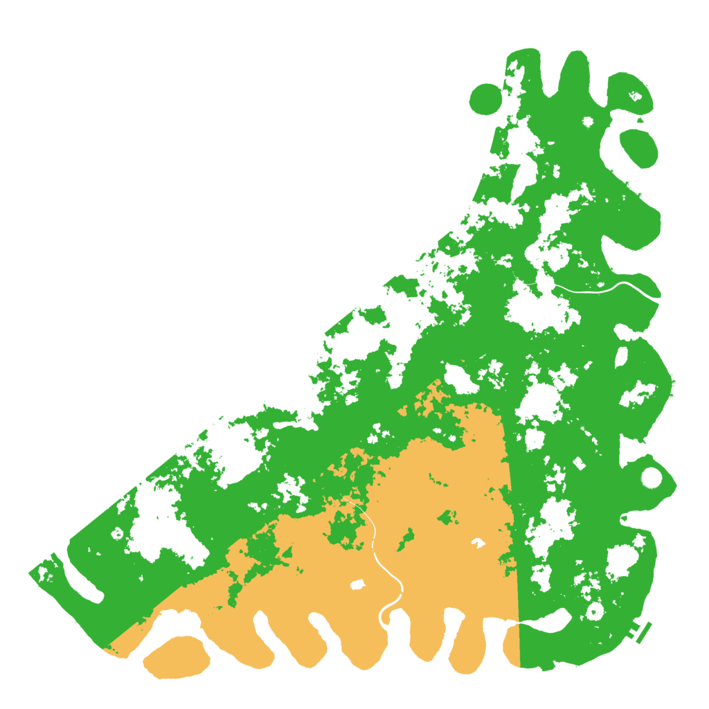 Biome Rust Map: Procedural Map, Size: 6000, Seed: 54196