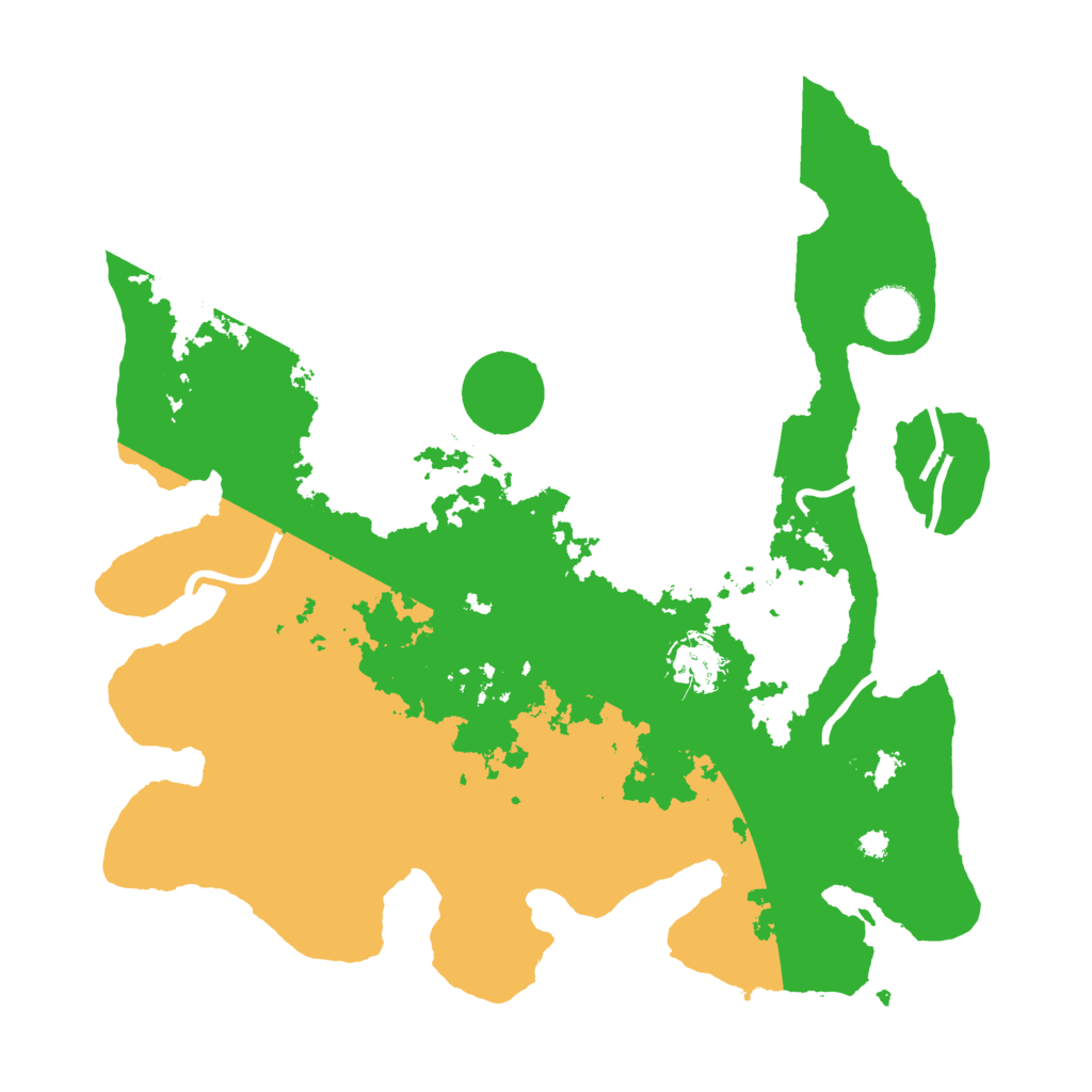 Biome Rust Map: Procedural Map, Size: 3500, Seed: 1195949255