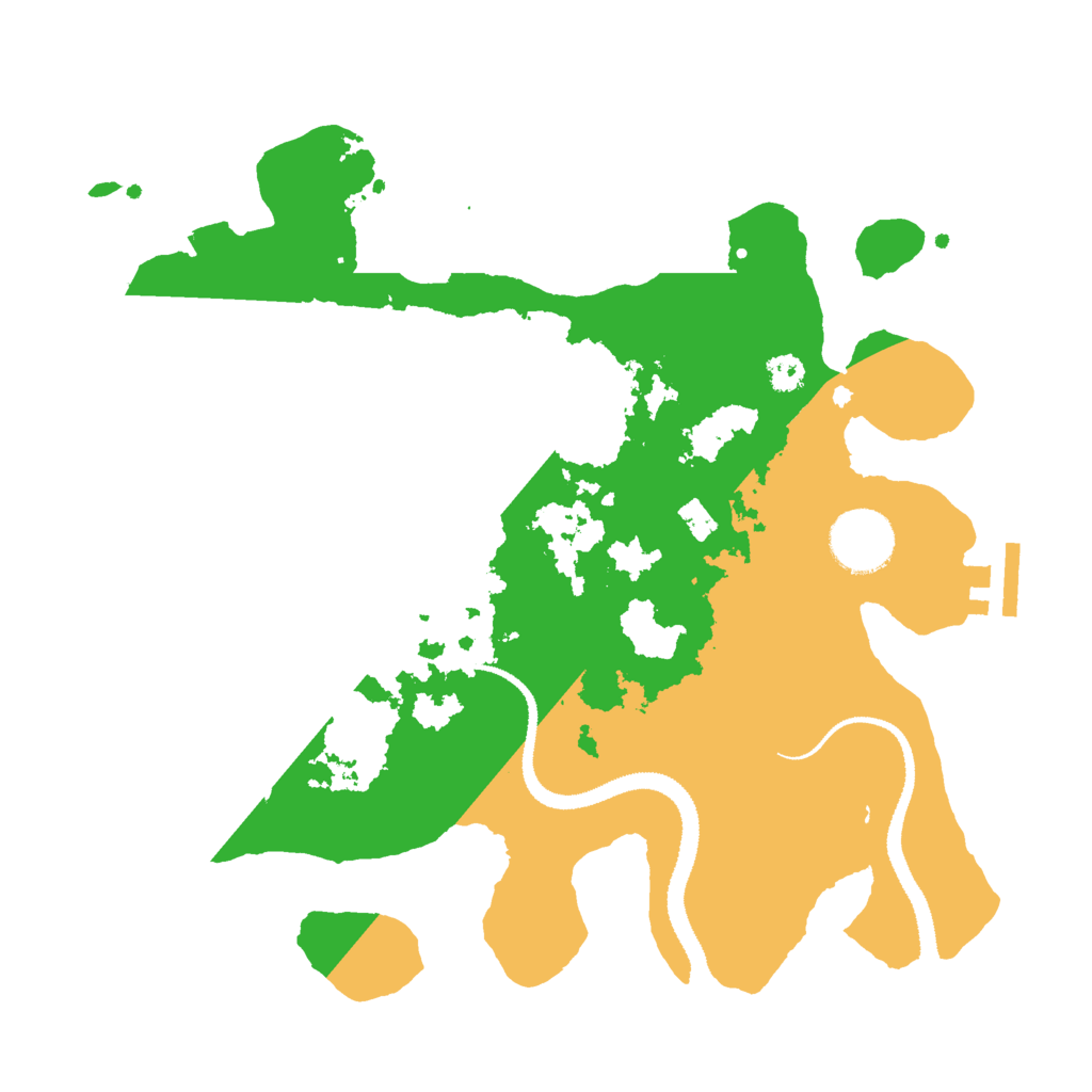 Biome Rust Map: Procedural Map, Size: 3000, Seed: 1068185419