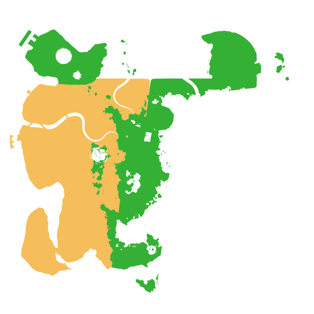 Biome Rust Map: Procedural Map, Size: 3500, Seed: 553397388