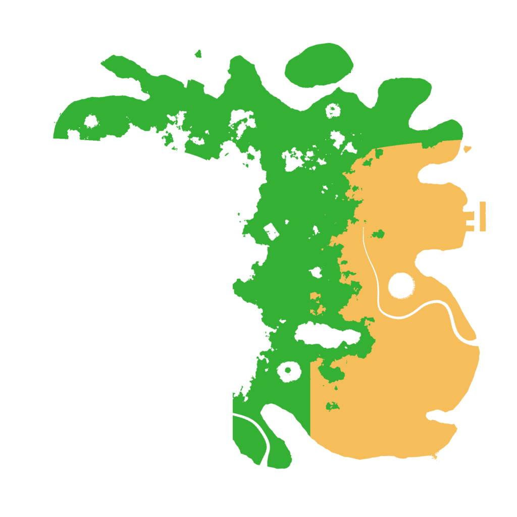Biome Rust Map: Procedural Map, Size: 3500, Seed: 2100577318