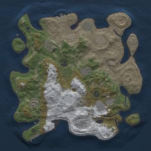 Thumbnail Rust Map: Procedural Map, Size: 3600, Seed: 1582857778, 20 Monuments