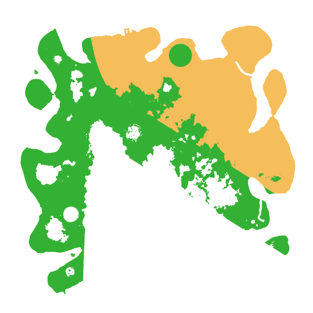 Biome Rust Map: Procedural Map, Size: 3600, Seed: 1582857778