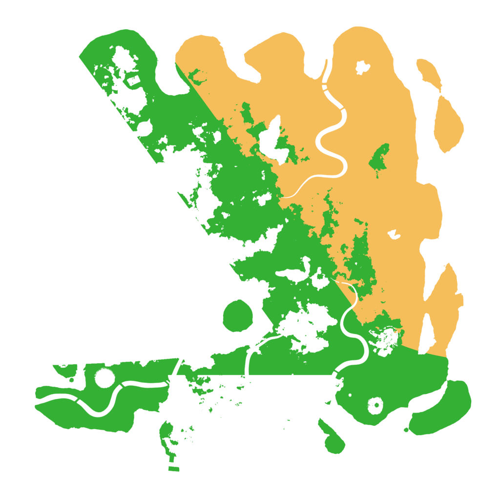 Biome Rust Map: Procedural Map, Size: 4500, Seed: 399226520