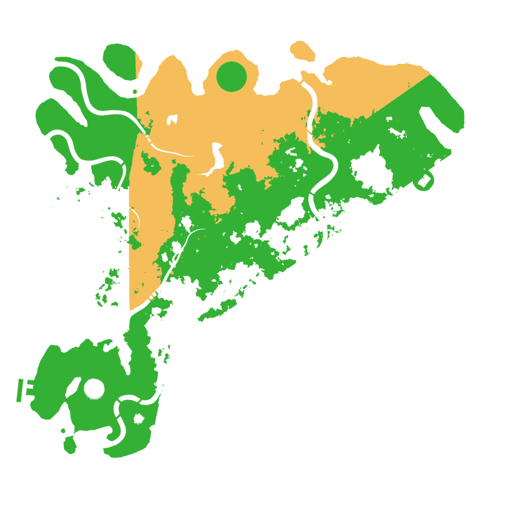 Biome Rust Map: Procedural Map, Size: 4500, Seed: 28015