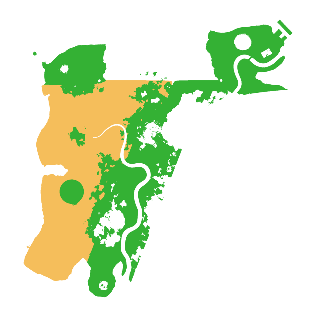 Biome Rust Map: Procedural Map, Size: 3500, Seed: 1194465438
