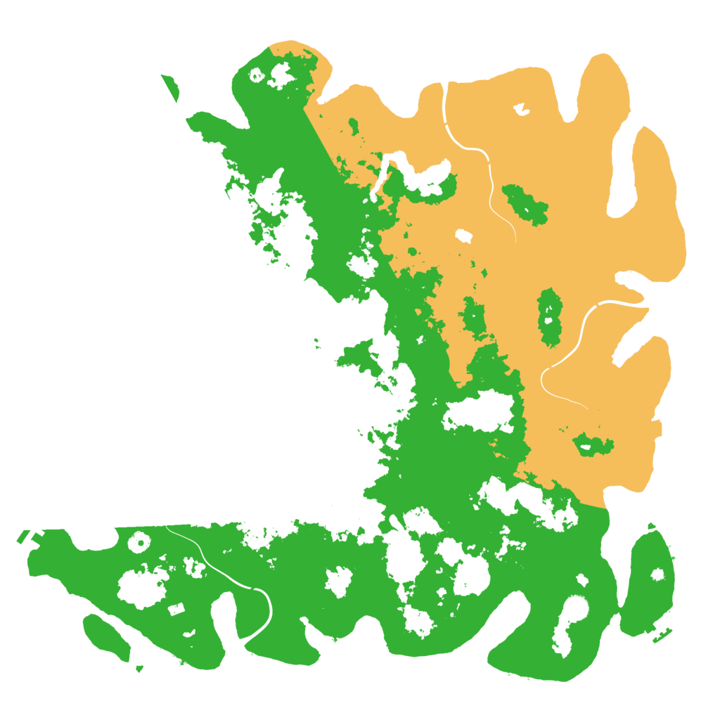 Biome Rust Map: Procedural Map, Size: 5000, Seed: 50001