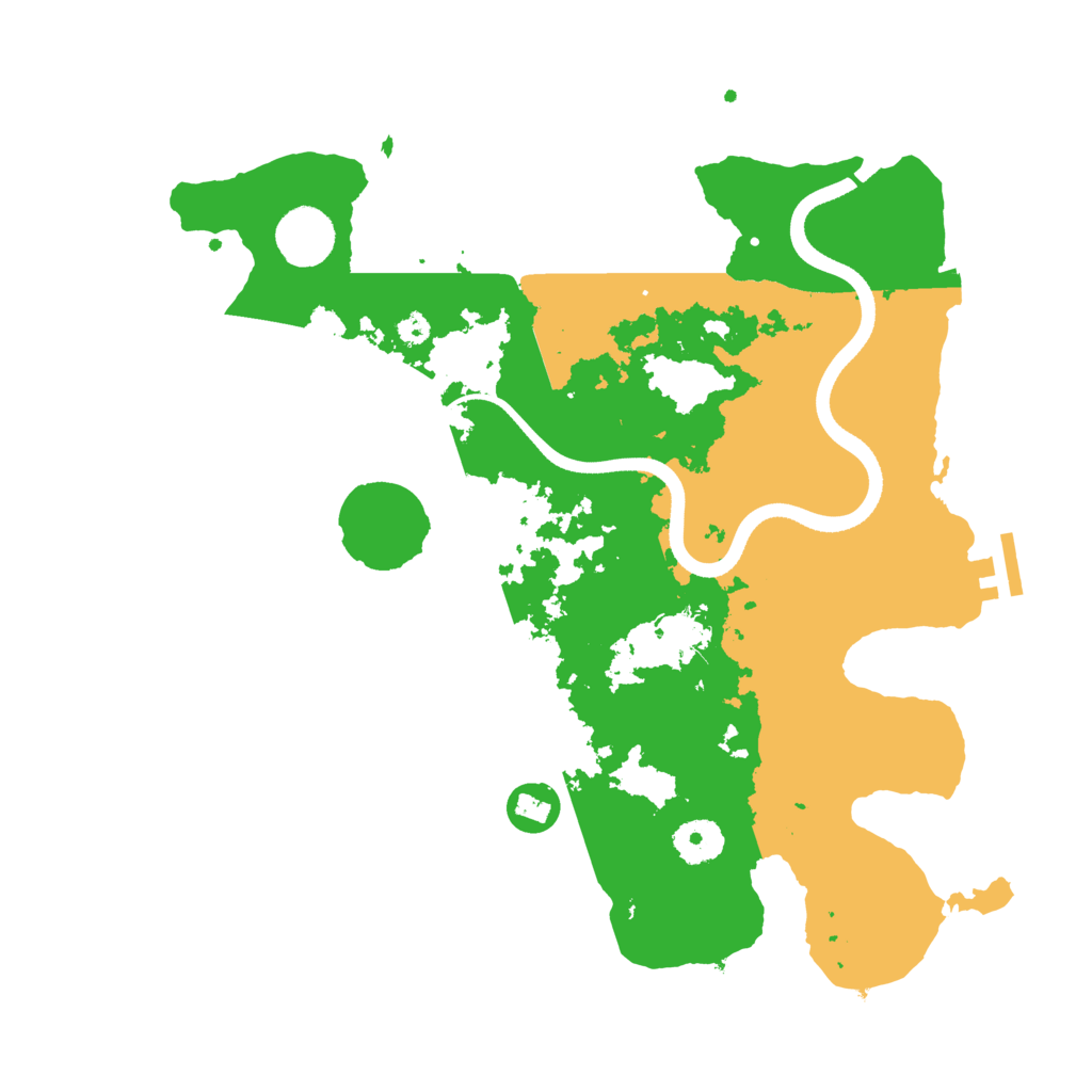 Biome Rust Map: Procedural Map, Size: 3500, Seed: 123121