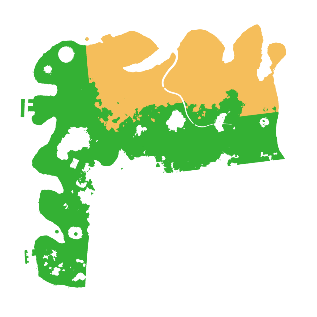 Biome Rust Map: Procedural Map, Size: 3500, Seed: 854200