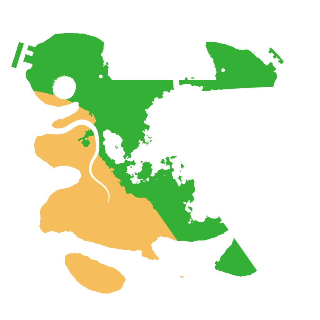 Biome Rust Map: Procedural Map, Size: 2500, Seed: 232293856