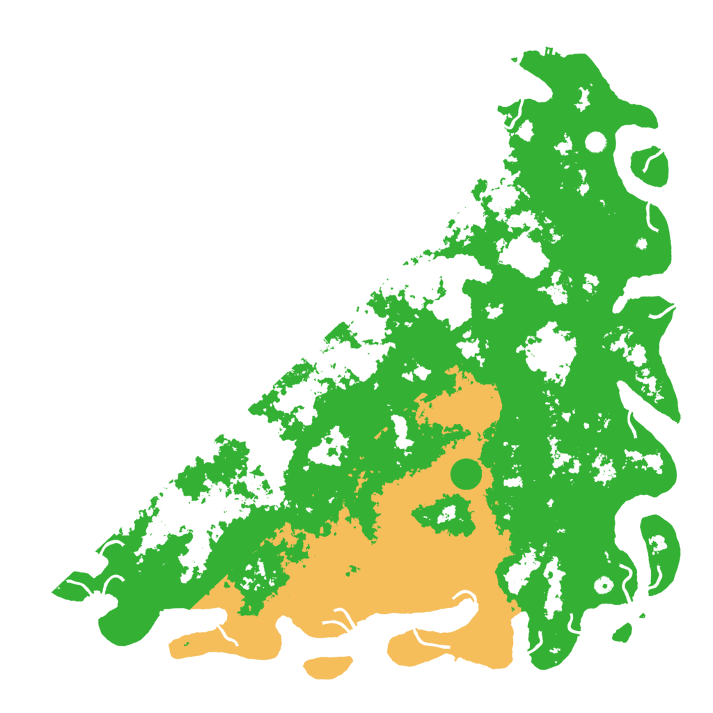 Biome Rust Map: Procedural Map, Size: 6000, Seed: 152151
