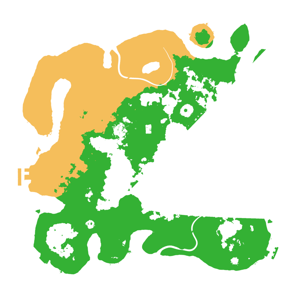 Biome Rust Map: Procedural Map, Size: 3500, Seed: 4667218