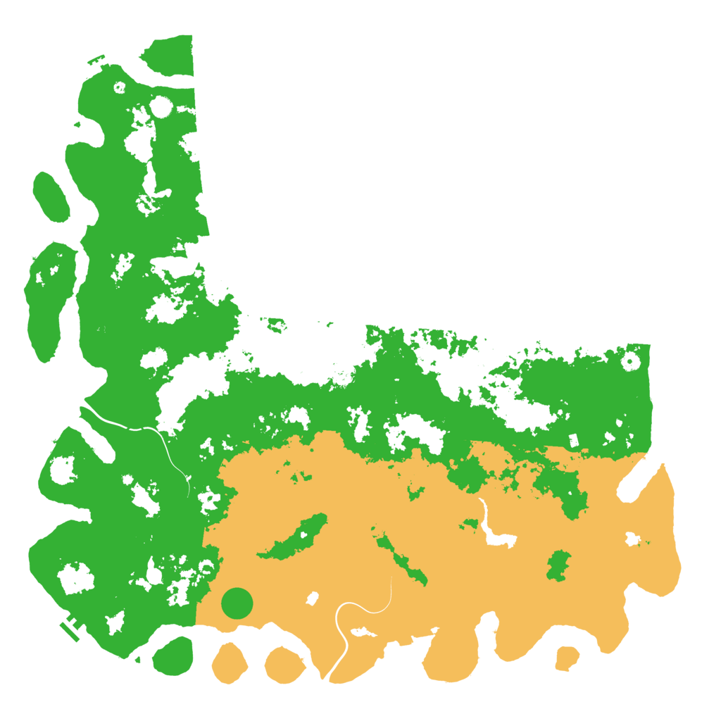 Biome Rust Map: Procedural Map, Size: 6000, Seed: 44433370
