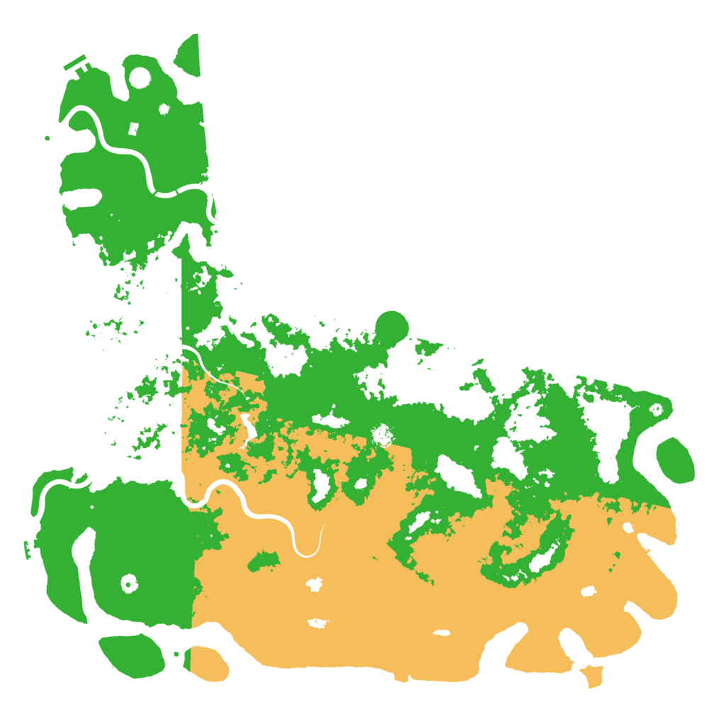 Biome Rust Map: Procedural Map, Size: 6000, Seed: 463822