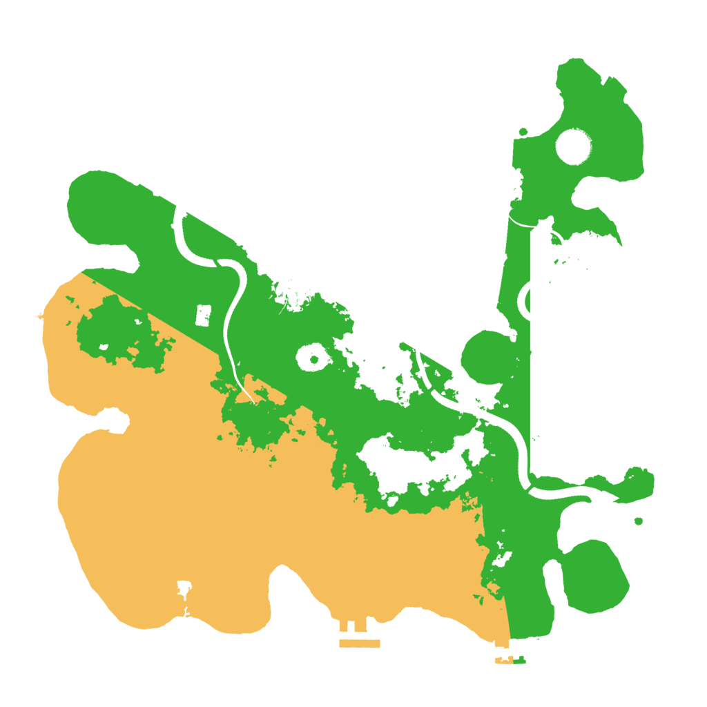 Biome Rust Map: Procedural Map, Size: 3500, Seed: 864699406