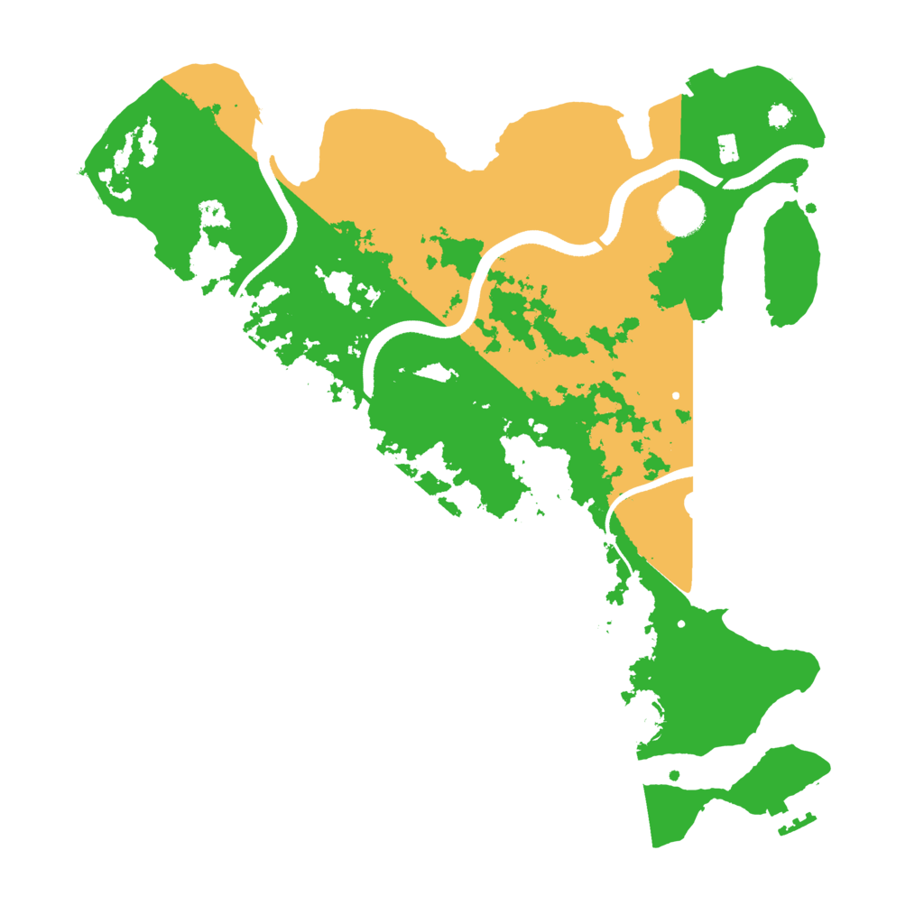Biome Rust Map: Procedural Map, Size: 3500, Seed: 556406342