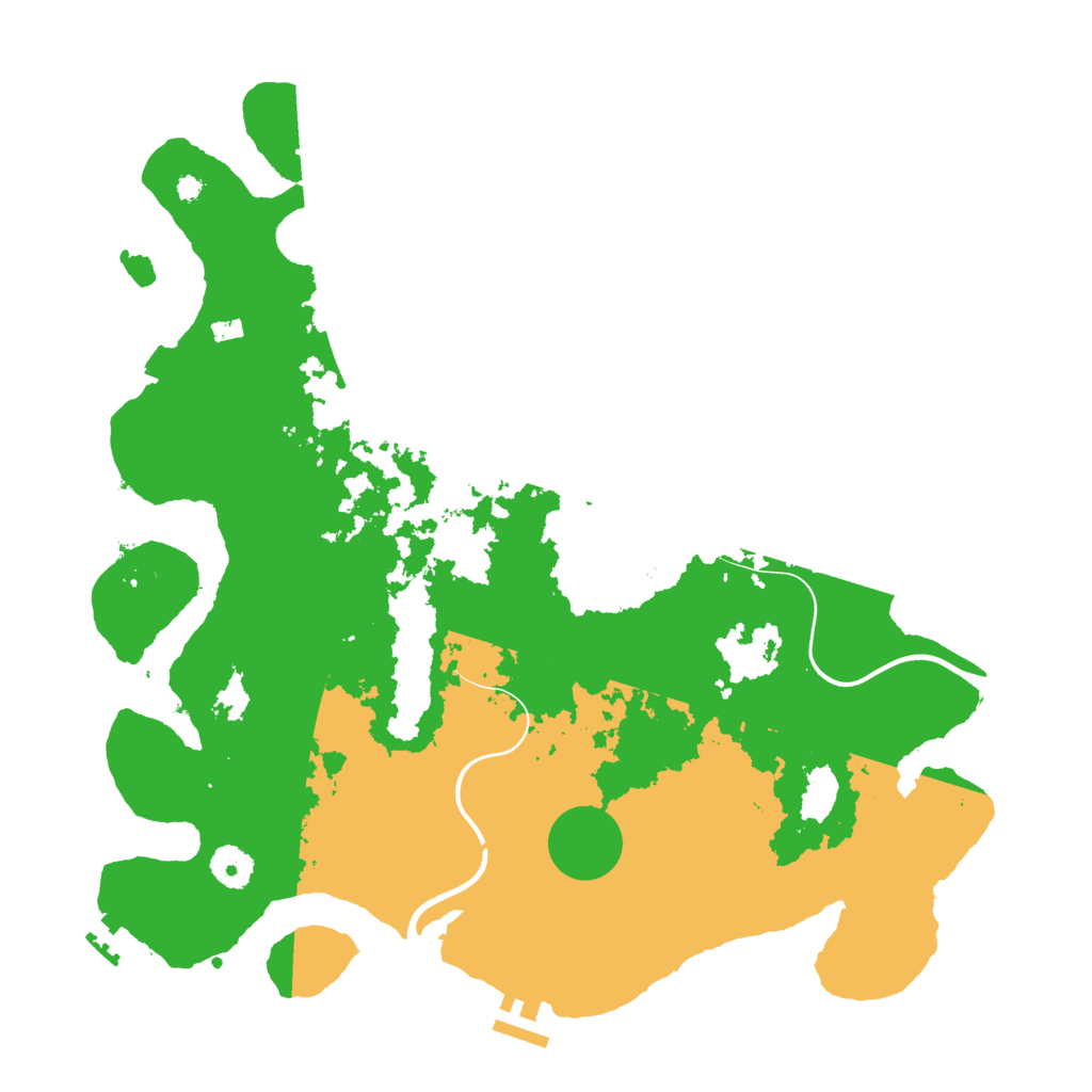 Biome Rust Map: Procedural Map, Size: 3885, Seed: 13825