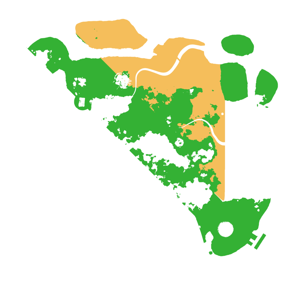 Biome Rust Map: Procedural Map, Size: 3500, Seed: 697165487