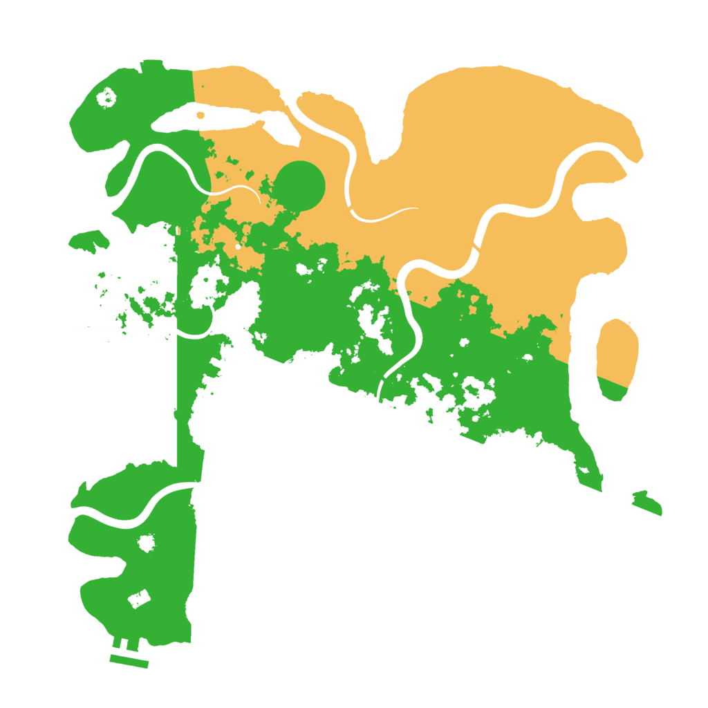 Biome Rust Map: Procedural Map, Size: 3700, Seed: 88615