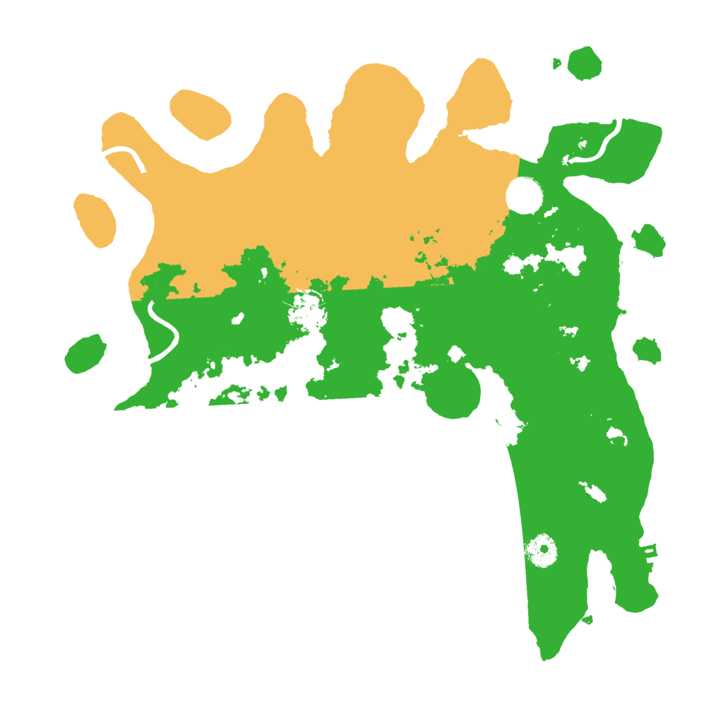 Biome Rust Map: Procedural Map, Size: 3500, Seed: 238317479