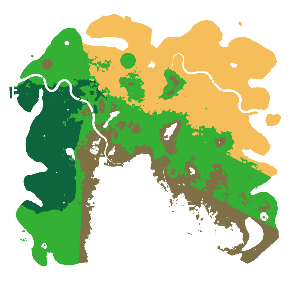 Biome Rust Map: Procedural Map, Size: 5000, Seed: 15095110
