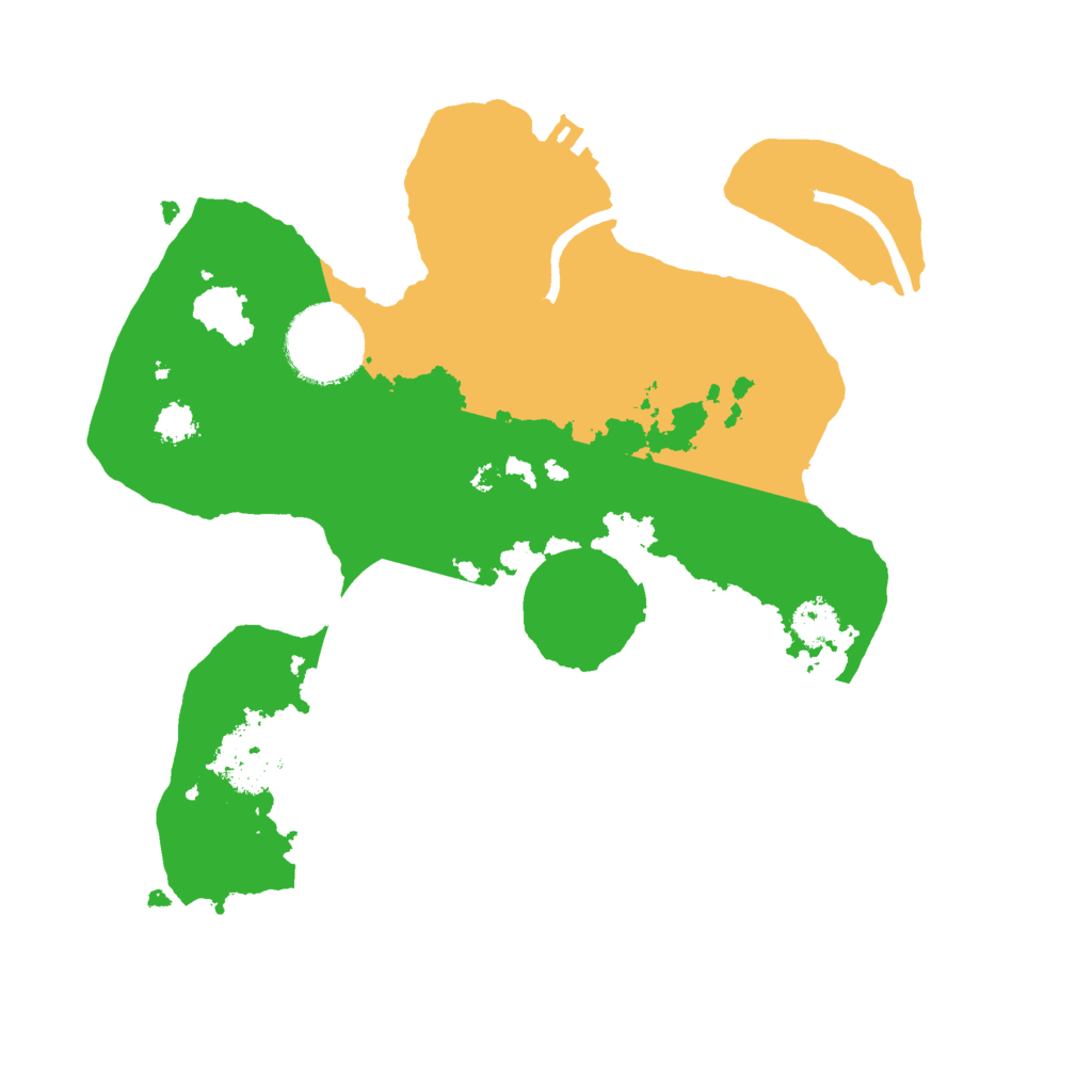 Biome Rust Map: Procedural Map, Size: 2500, Seed: 388188974