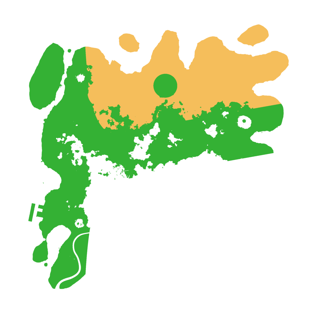 Biome Rust Map: Procedural Map, Size: 3500, Seed: 421030258