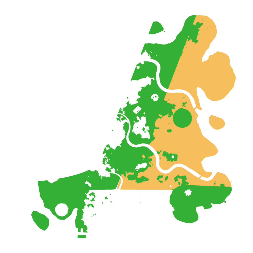 Biome Rust Map: Procedural Map, Size: 3500, Seed: 17698