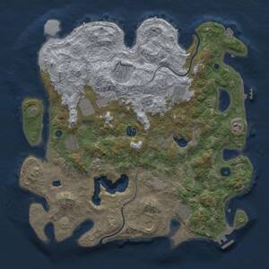 Thumbnail Rust Map: Procedural Map, Size: 4000, Seed: 117639, 15 Monuments