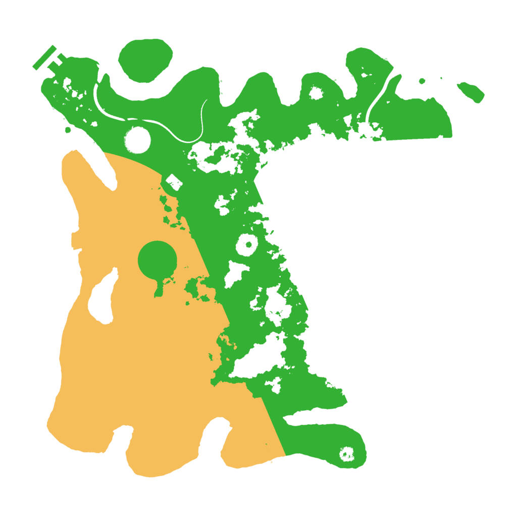 Biome Rust Map: Procedural Map, Size: 3500, Seed: 1184327