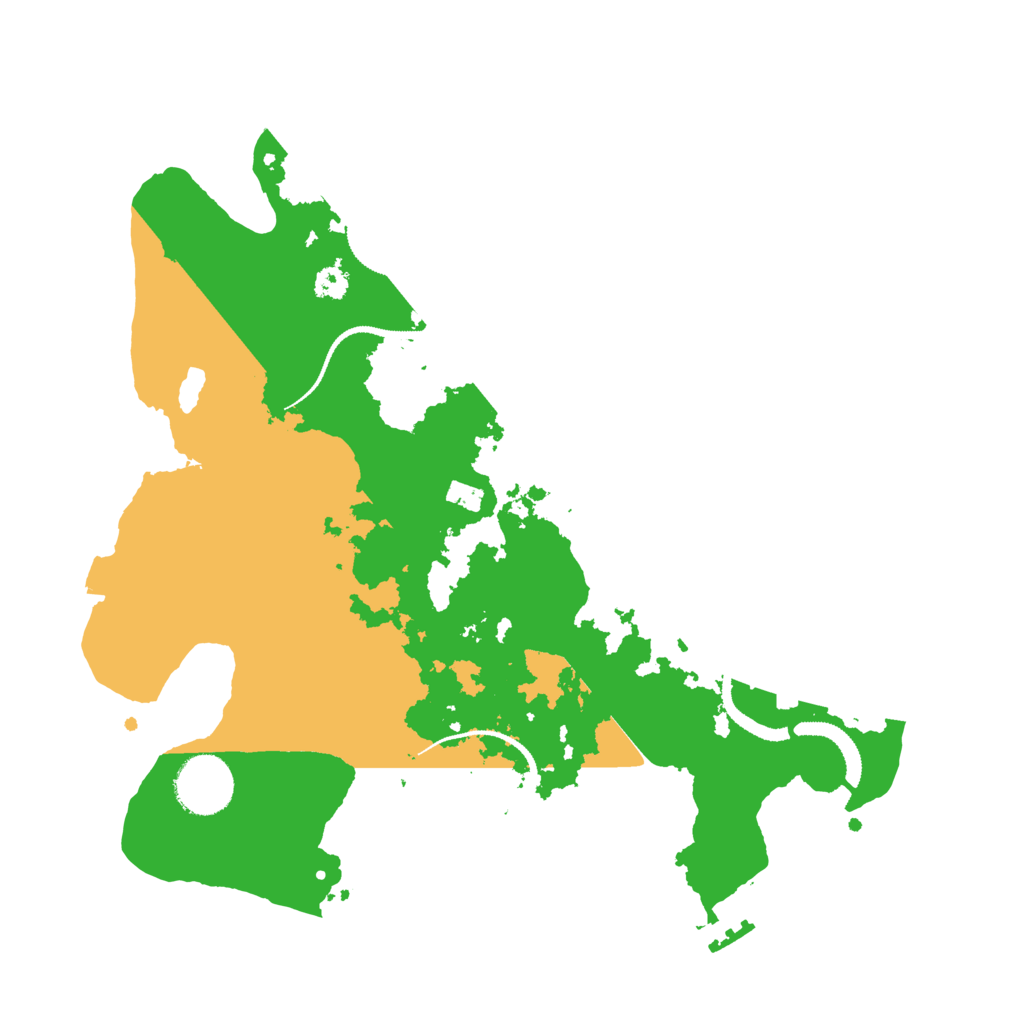 Biome Rust Map: Procedural Map, Size: 3100, Seed: 4522