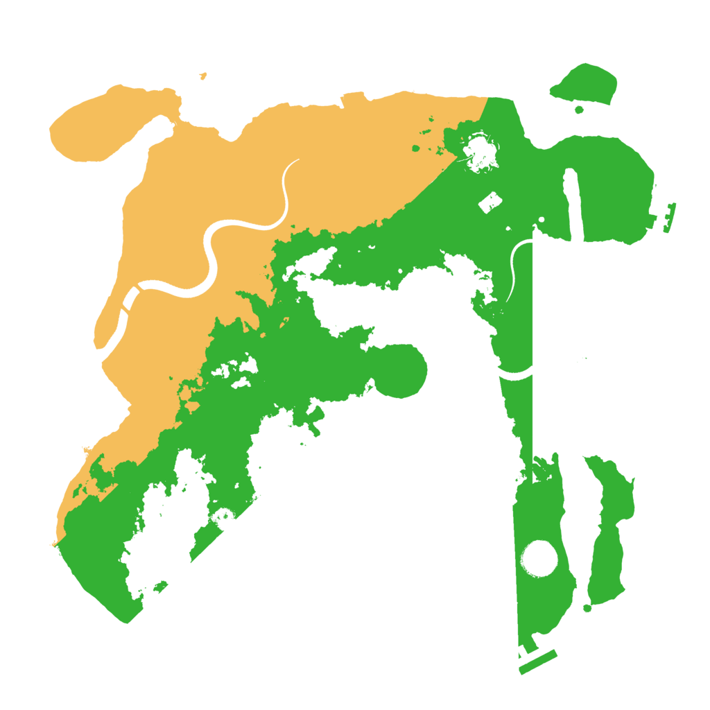 Biome Rust Map: Procedural Map, Size: 3500, Seed: 841148844