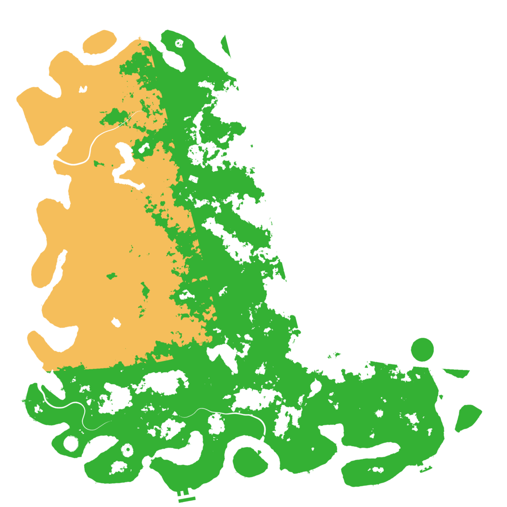 Biome Rust Map: Procedural Map, Size: 6000, Seed: 934384