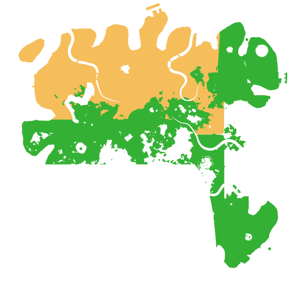 Biome Rust Map: Procedural Map, Size: 4250, Seed: 158