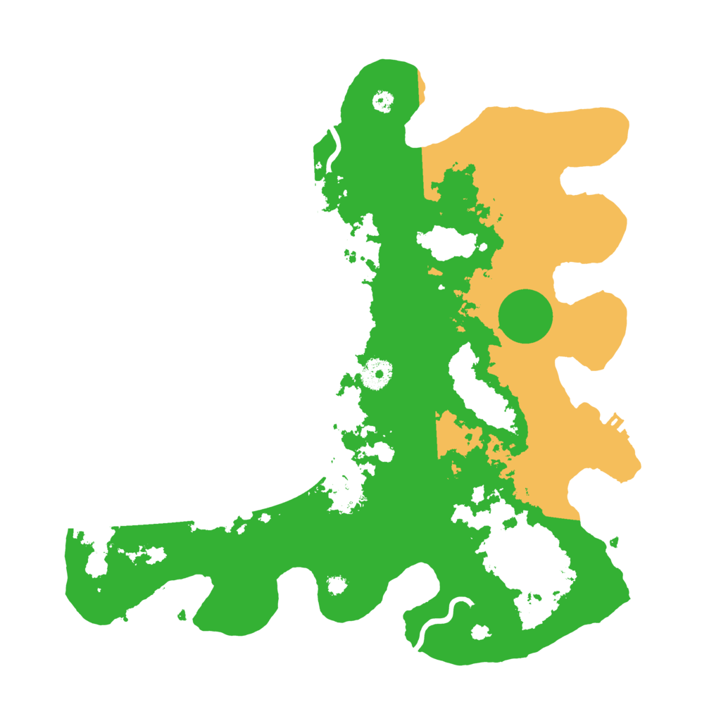 Biome Rust Map: Procedural Map, Size: 3500, Seed: 1208797105