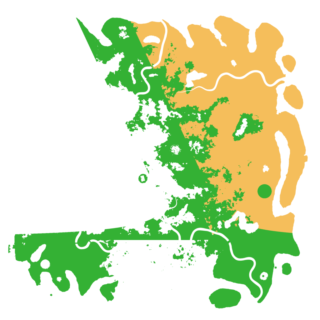 Biome Rust Map: Procedural Map, Size: 6000, Seed: 186648