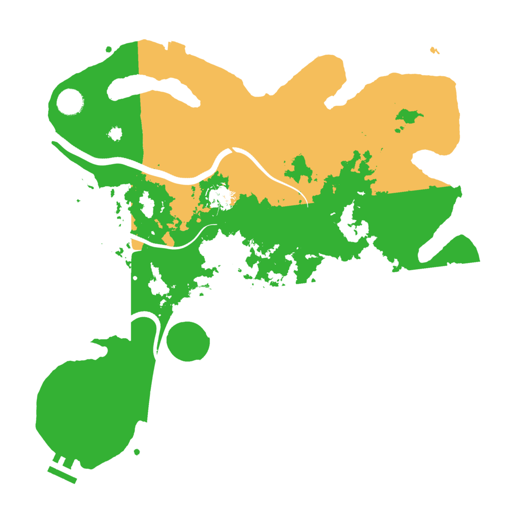 Biome Rust Map: Procedural Map, Size: 3500, Seed: 1126660785