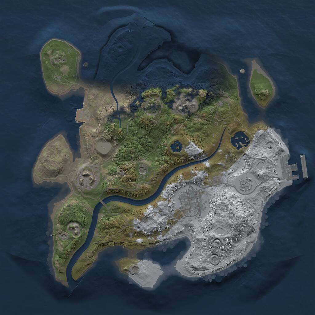 Rust Map: Procedural Map, Size: 2700, Seed: 1137, 10 Monuments