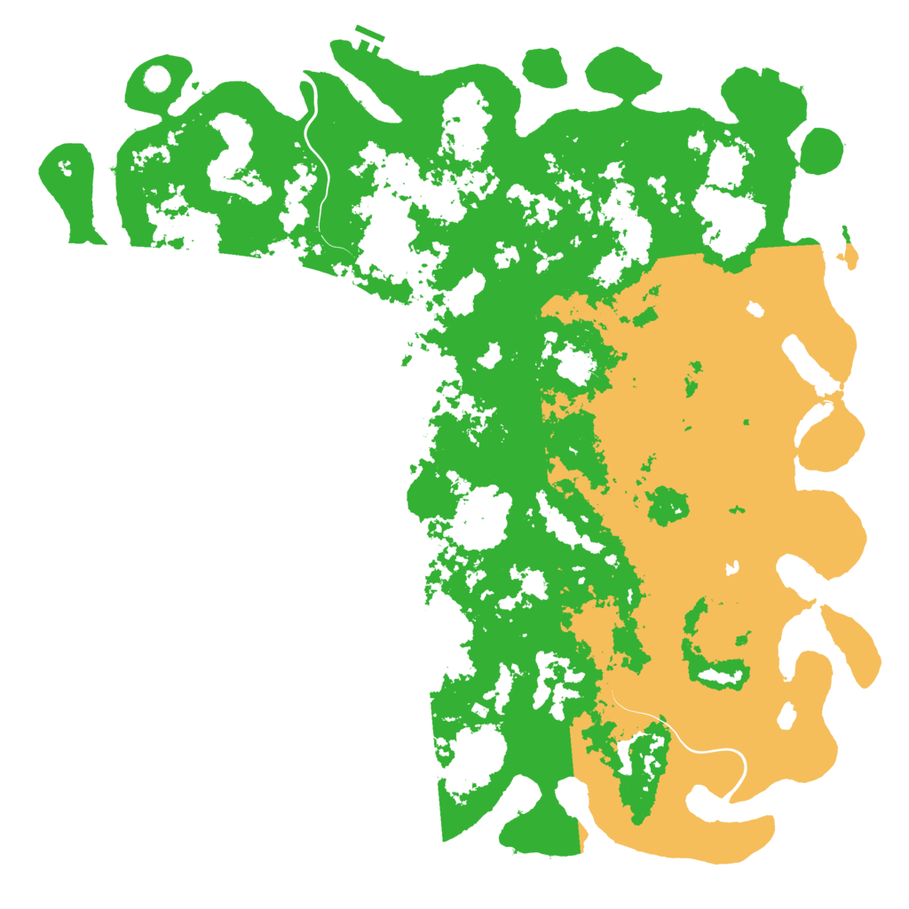 Biome Rust Map: Procedural Map, Size: 6000, Seed: 777242