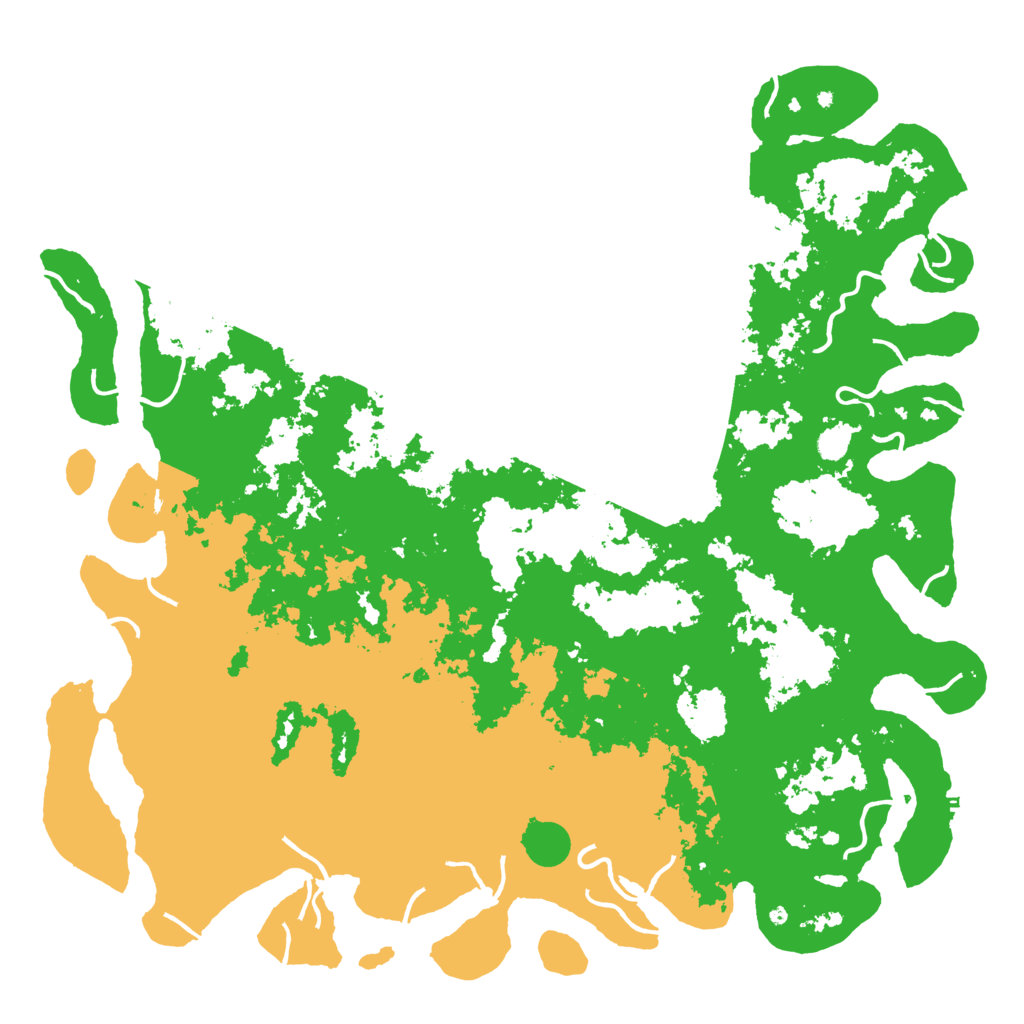 Biome Rust Map: Procedural Map, Size: 6000, Seed: 493576