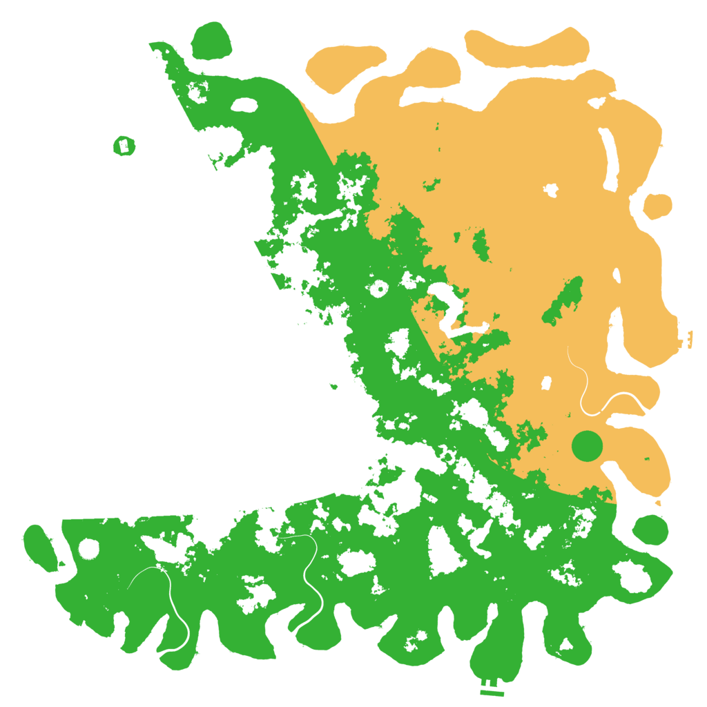 Biome Rust Map: Procedural Map, Size: 6000, Seed: 280021883