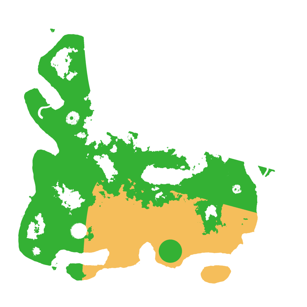 Biome Rust Map: Procedural Map, Size: 3500, Seed: 91401