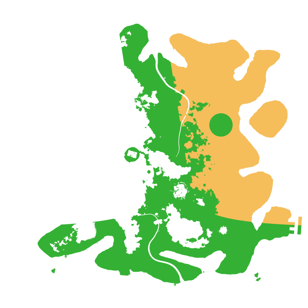 Biome Rust Map: Procedural Map, Size: 3500, Seed: 1820003