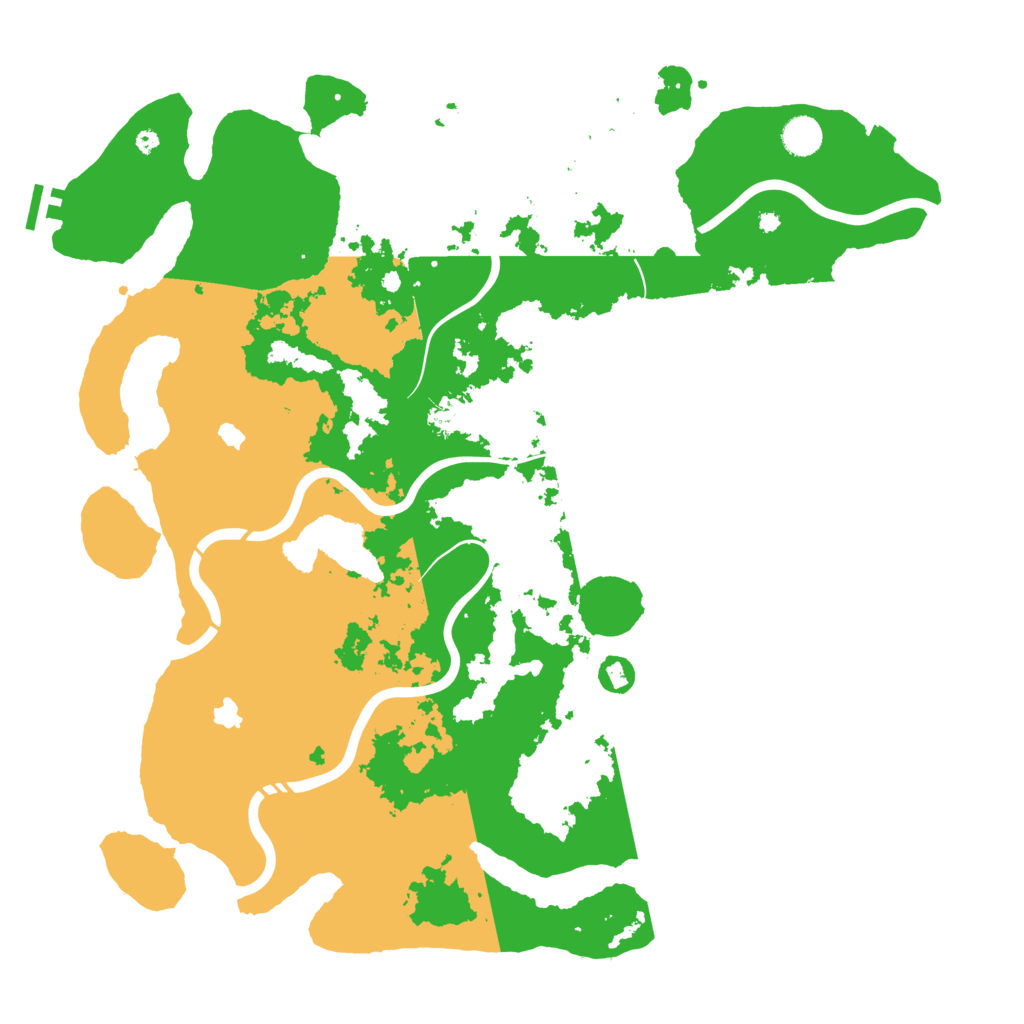 Biome Rust Map: Procedural Map, Size: 4500, Seed: 599421