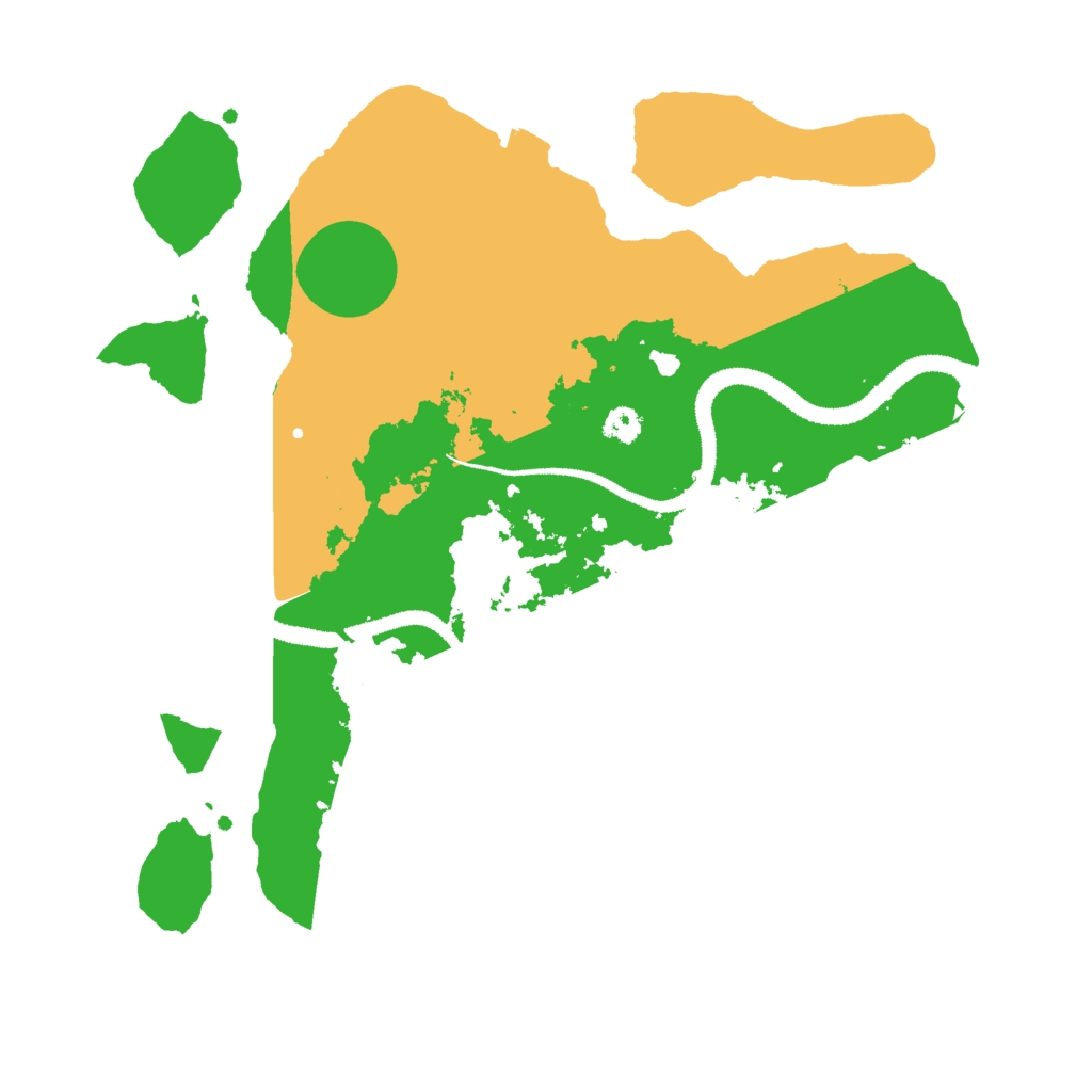 Biome Rust Map: Procedural Map, Size: 3000, Seed: 1358510654