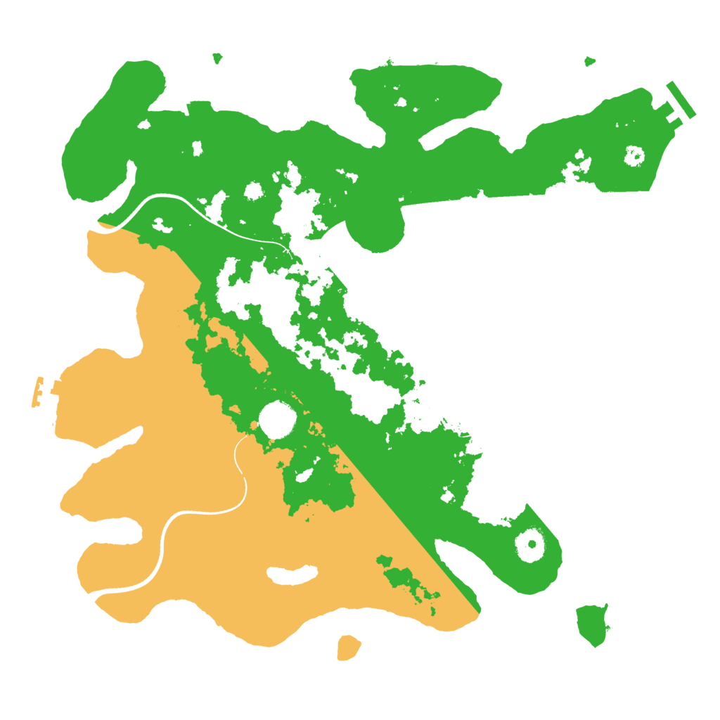 Biome Rust Map: Procedural Map, Size: 3500, Seed: 1354124